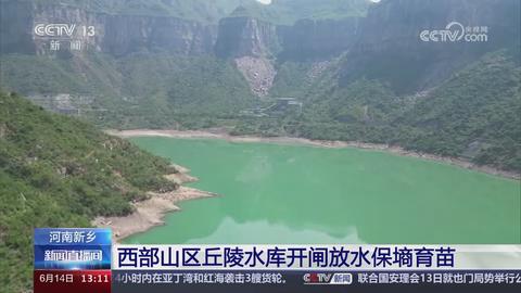 【央视关注河南新乡】西部山区丘陵水库开闸放水保墒育苗