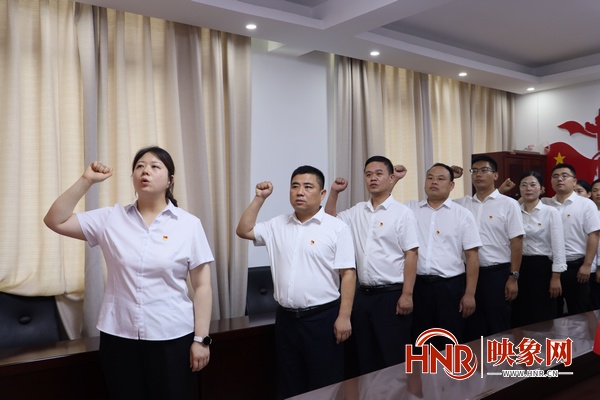 淮阳联社组织开展“重温入党誓词 牢记初心使命”主题党日活动