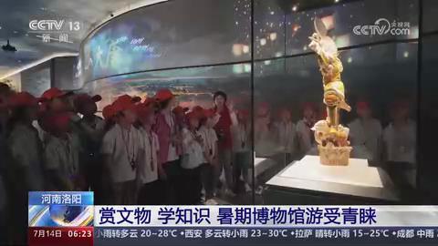 【央视关注河南洛阳】赏文物 学知识 暑期博物馆游受青睐