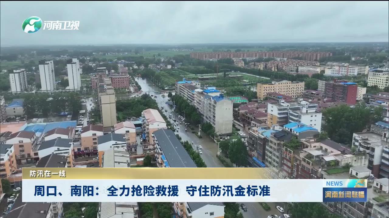周口、南阳：全力抢险救援 守住防汛金标准丨防汛在一线