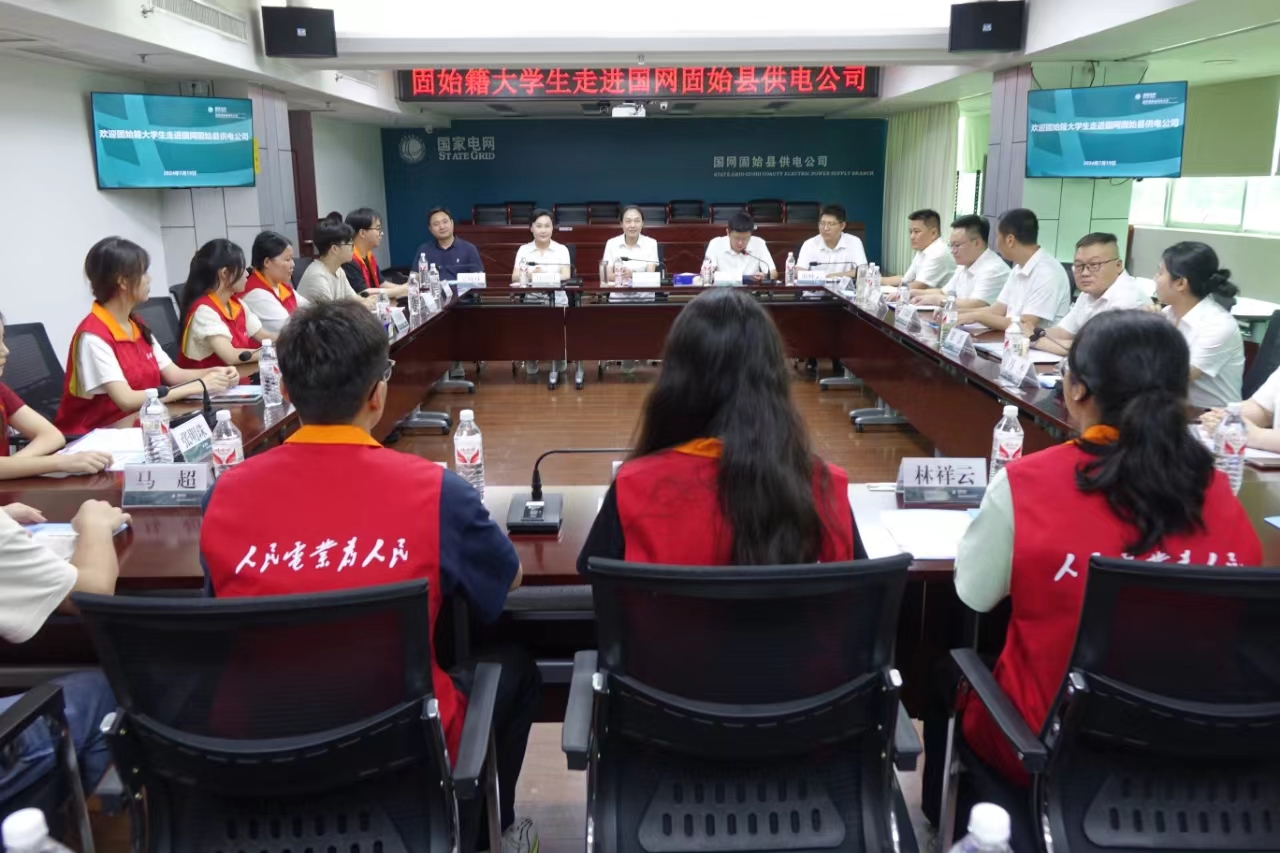 固始籍返乡大学生走进国网固始县供电公司“充电”