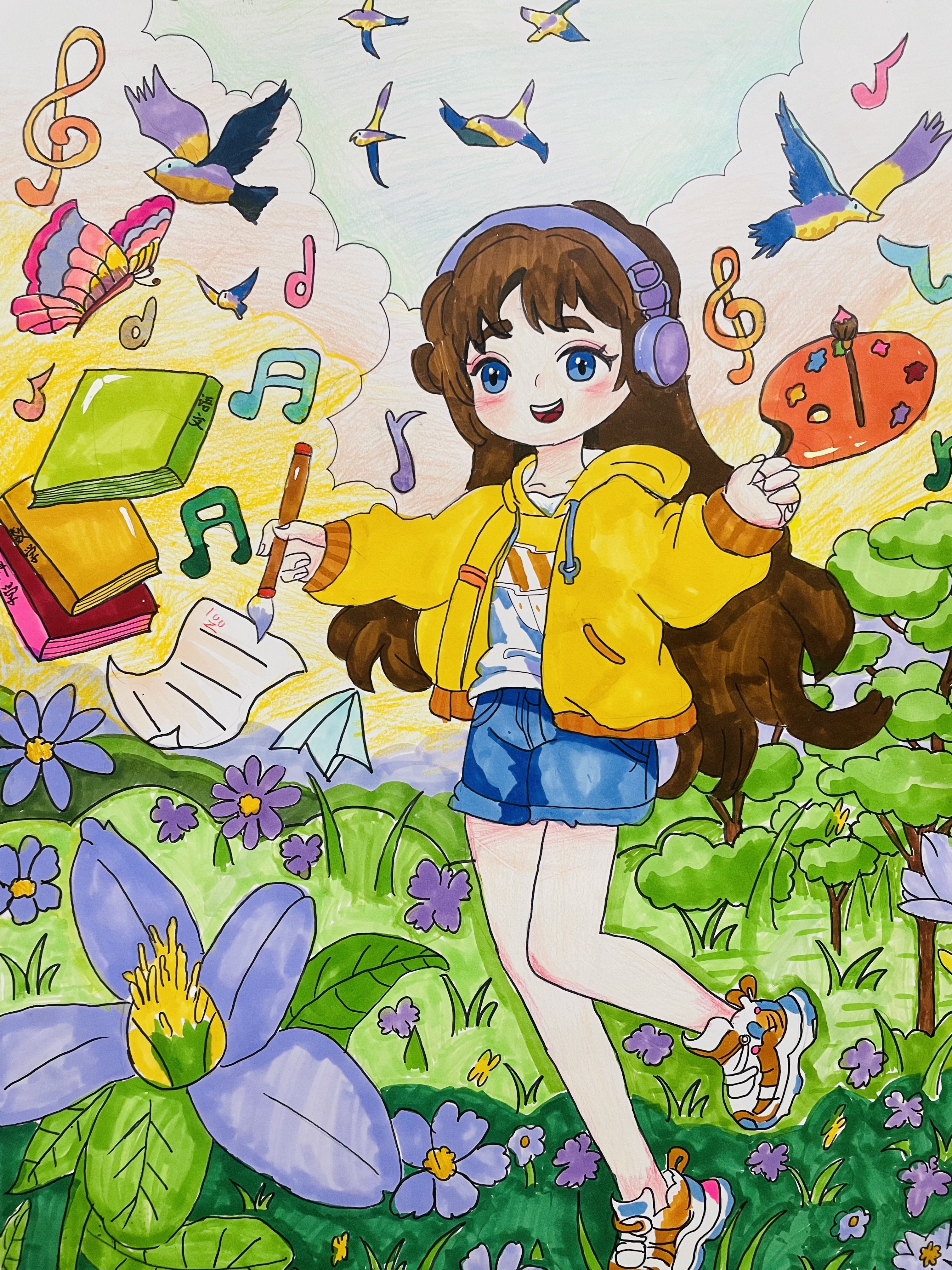 郑州市二七区兴华小学教育集团举办绘画艺术作品展