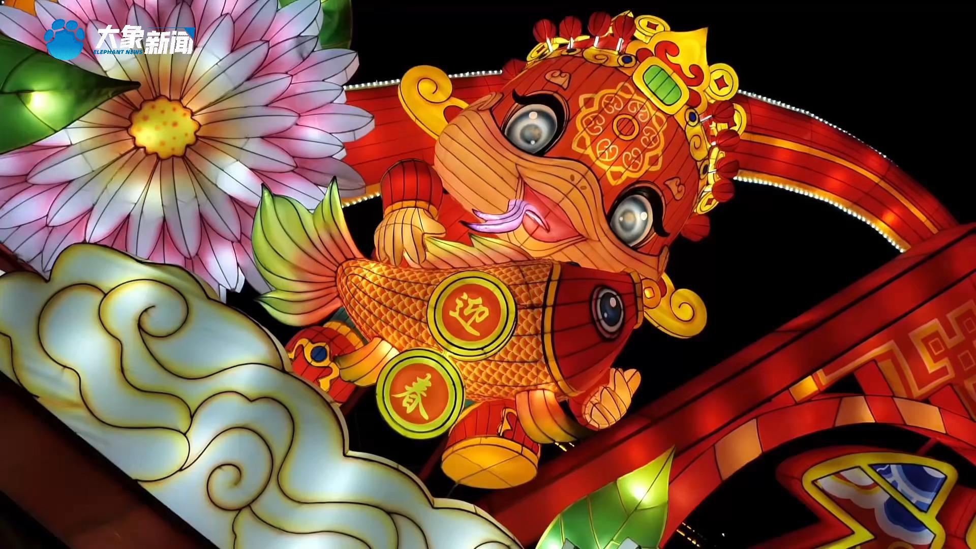 河南周口：花灯璀璨迎新春