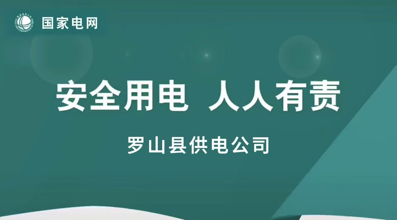 罗山县供电公司开展安全用电宣传活动