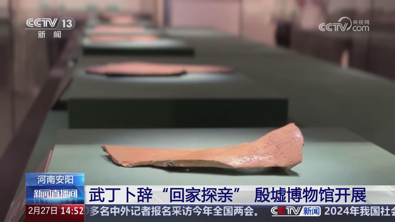 【央視關注河南安陽】武丁卜辭“回家探親” 殷墟博物館開展
