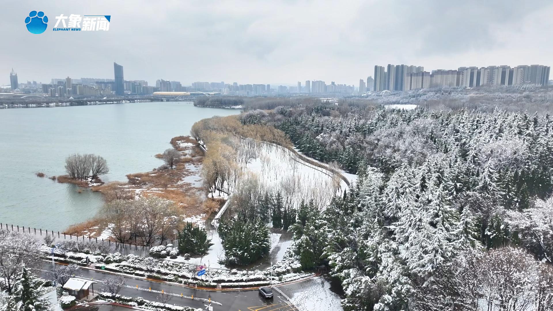 河南三门峡：银装素裹 淡雅如画