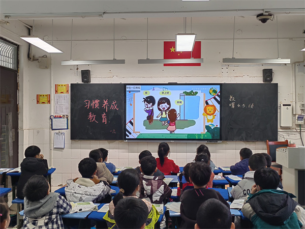 管城区五里堡小学开展学生习惯养成教育活动