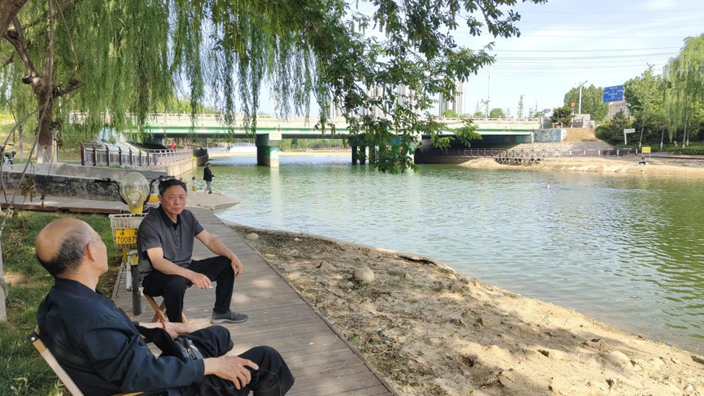 河南汤阴县：亲水栈道畅享汤河风光