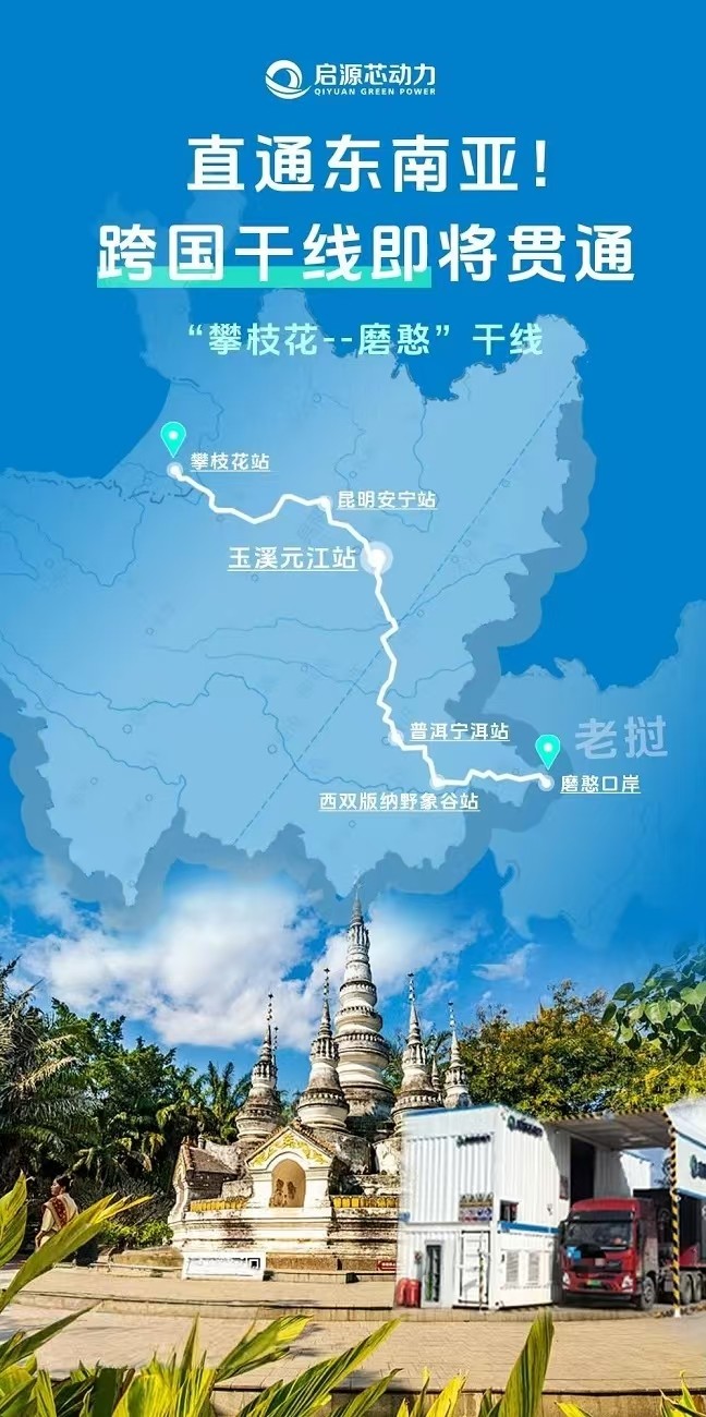 启源芯动力打通东南亚“绿动脉”：8大重卡充换电枢纽贯通960公里跨国干线