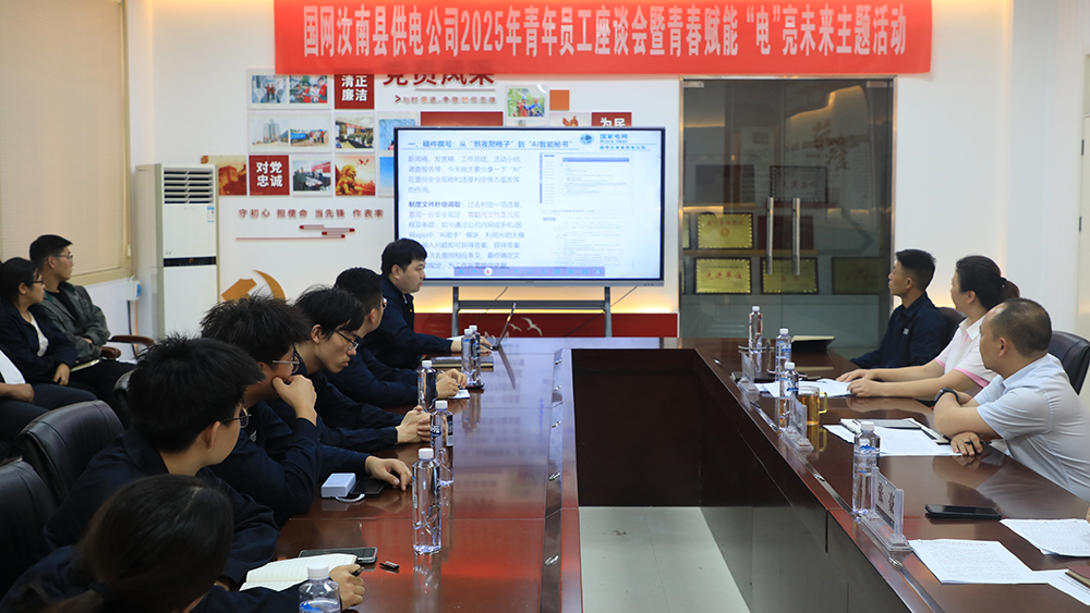 汝南供电举行青年员工座谈 青春赋能“电”亮未来