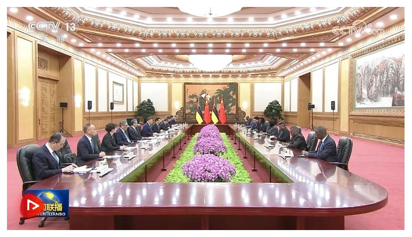 习近平会见莫桑比克总理莱维