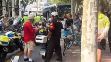 男子多次急刹致公交撞树 被行拘