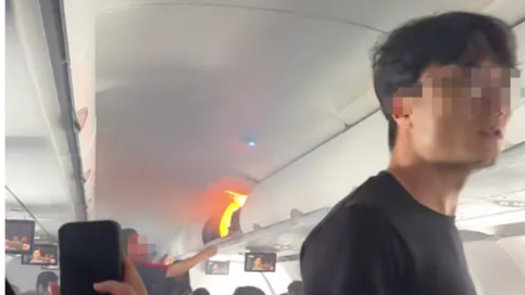 突发！杭州飞韩国一航班行李架起火，紧急备降