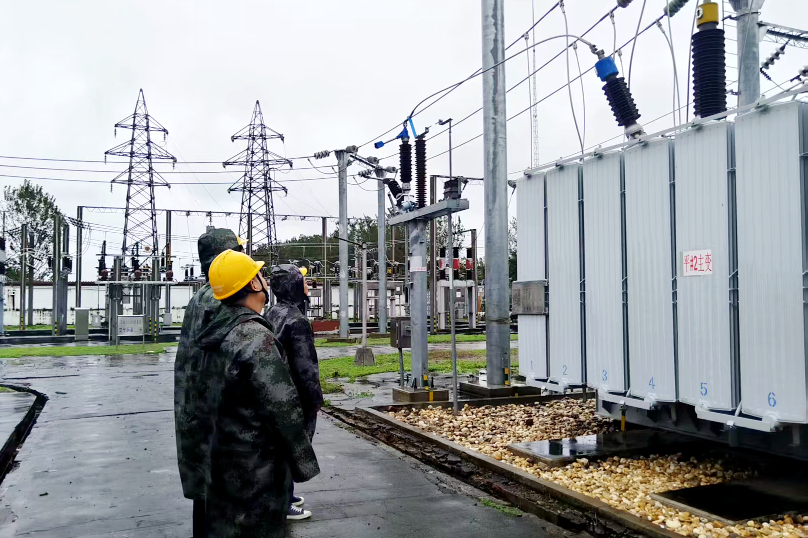 国网平舆县供电公司：冒雨特巡 筑牢电网防汛安全堤