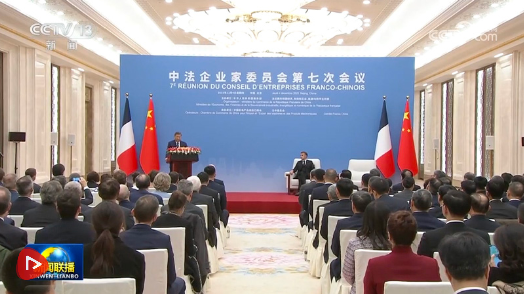 习近平出席中法企业家委员会第七次会议闭幕式并致辞