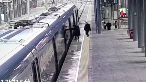 幼童坠高铁站台缝隙，工作人员86秒成功营救