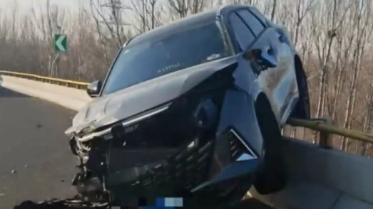 男子高速时速157公里狂飙后翻车险坠桥