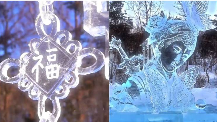 毫无创作瓶颈！东北冰雕万物皆可雕