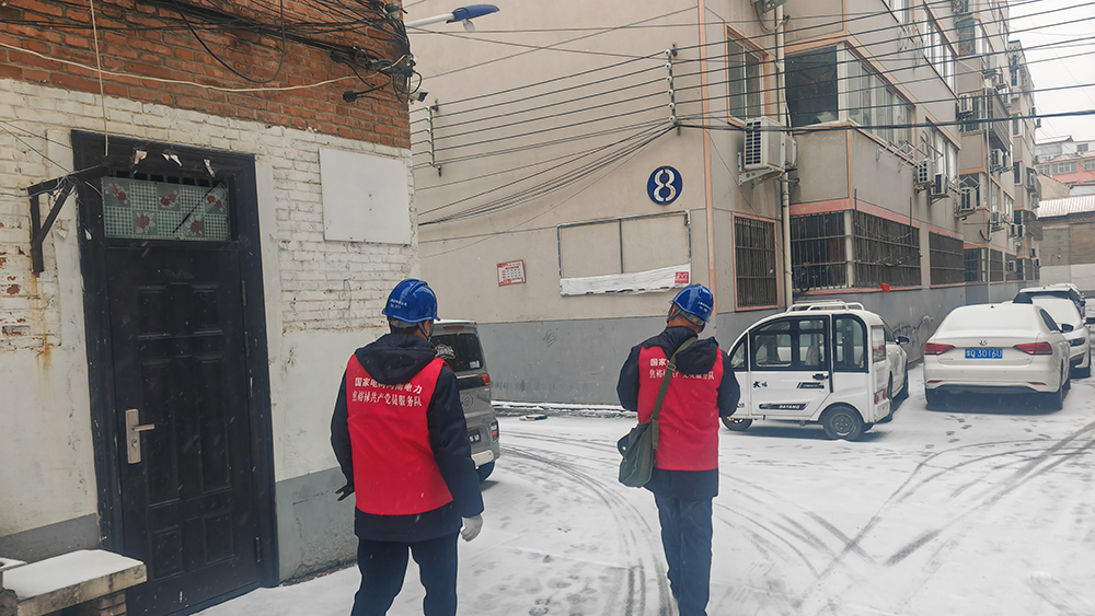 国网上蔡县供电公司：踏雪破冰保供电