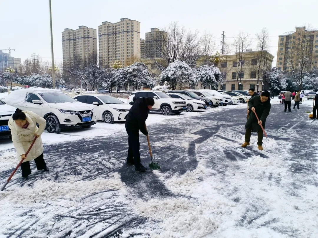 济源：轵城镇党员干部全力清积雪、护民安