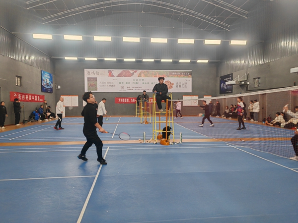 鲁山县：举办新春羽毛球赛