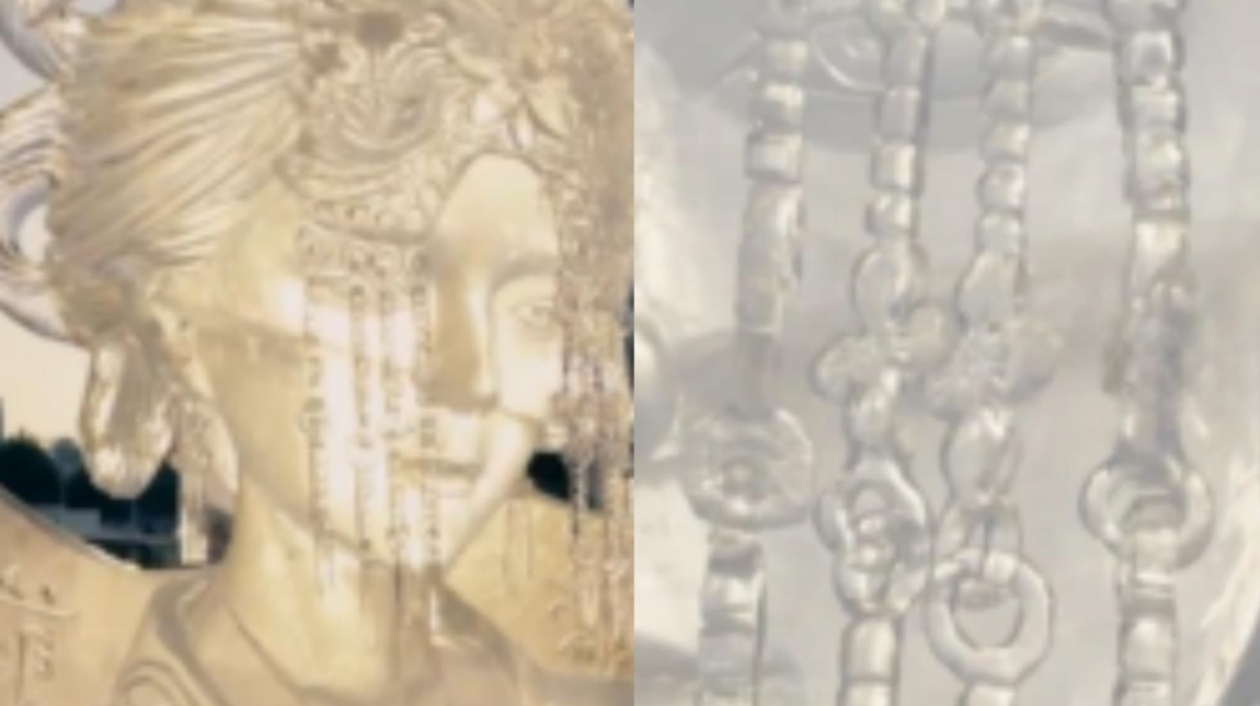 中式美学！这件冰雕作品太惊艳了