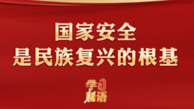 学习新语|国家安全是民族复兴的根基