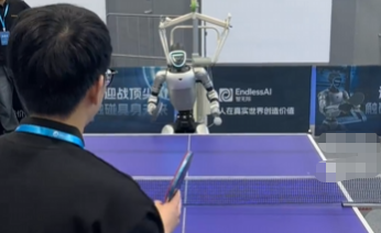 机器人能陪打乒乓球了，无遥控，自主陪打，毫秒级响应