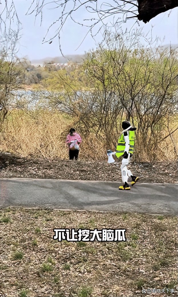 机器人上岗劝阻挖婆婆丁