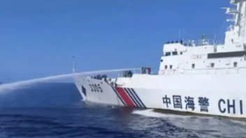 中国海警舰艇编队6月10日在我钓鱼岛及其附属岛屿领海维权巡航