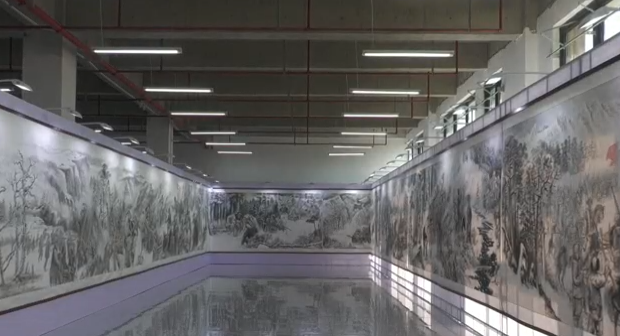 丹青忆英烈 长卷颂忠魂—《人民英雄杨靖宇》百米组画主题展在驻马店幼专举办