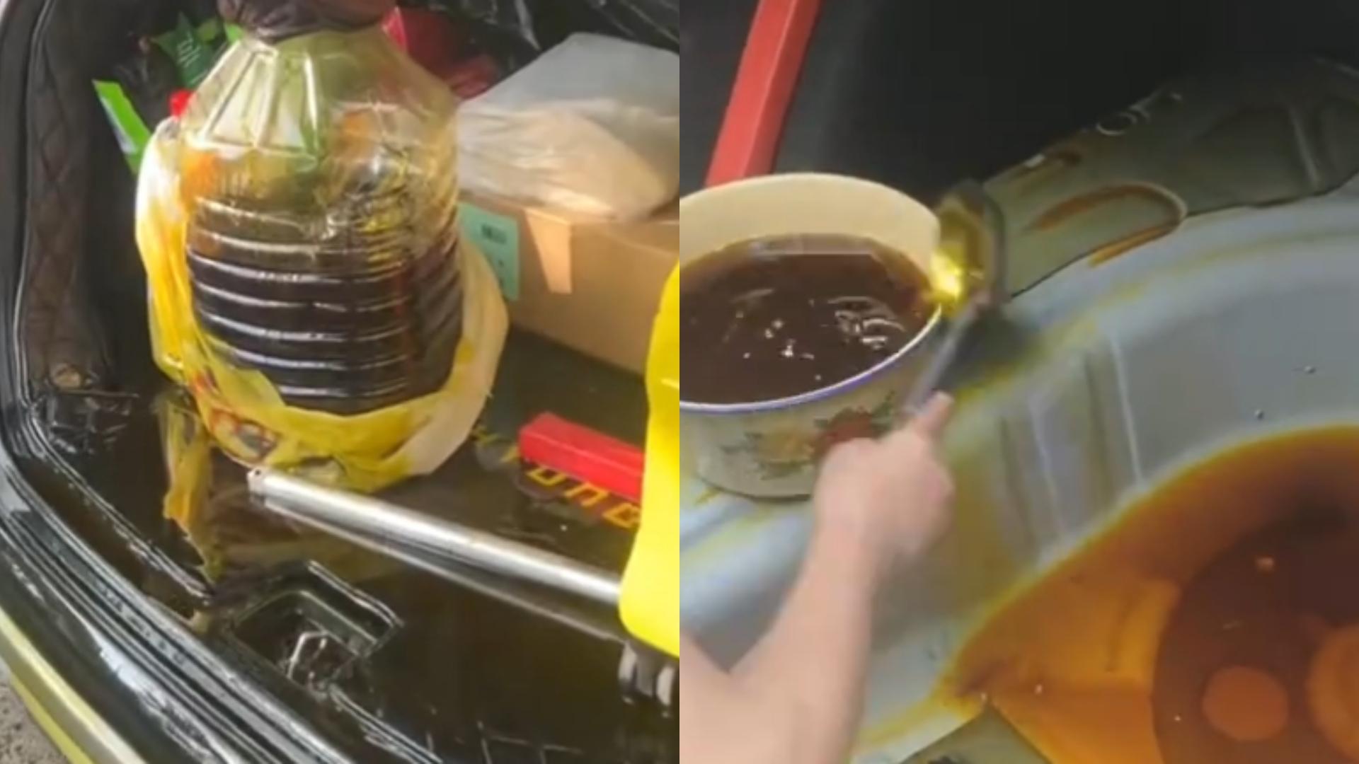 男子爱车被菜籽油腌入味没人敢洗