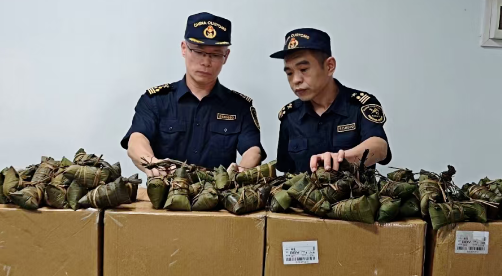 1.6吨走私粽子被查获