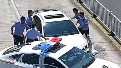 当街截停、包夹围堵！多警种协同作战拦停车辆，4名盗窃嫌疑人当场落网