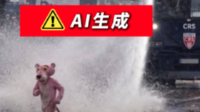 “粉红豹”现身法国骚乱现场？实为AI伪造